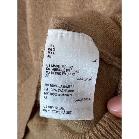 Charter Club Cashmere sweater tan women's size L - Picture 7 of 7
